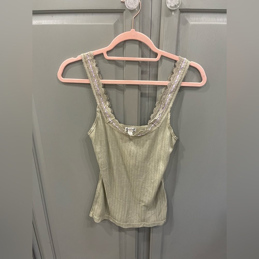 Free People Intimately Ribbon Ribbed Tank NWT